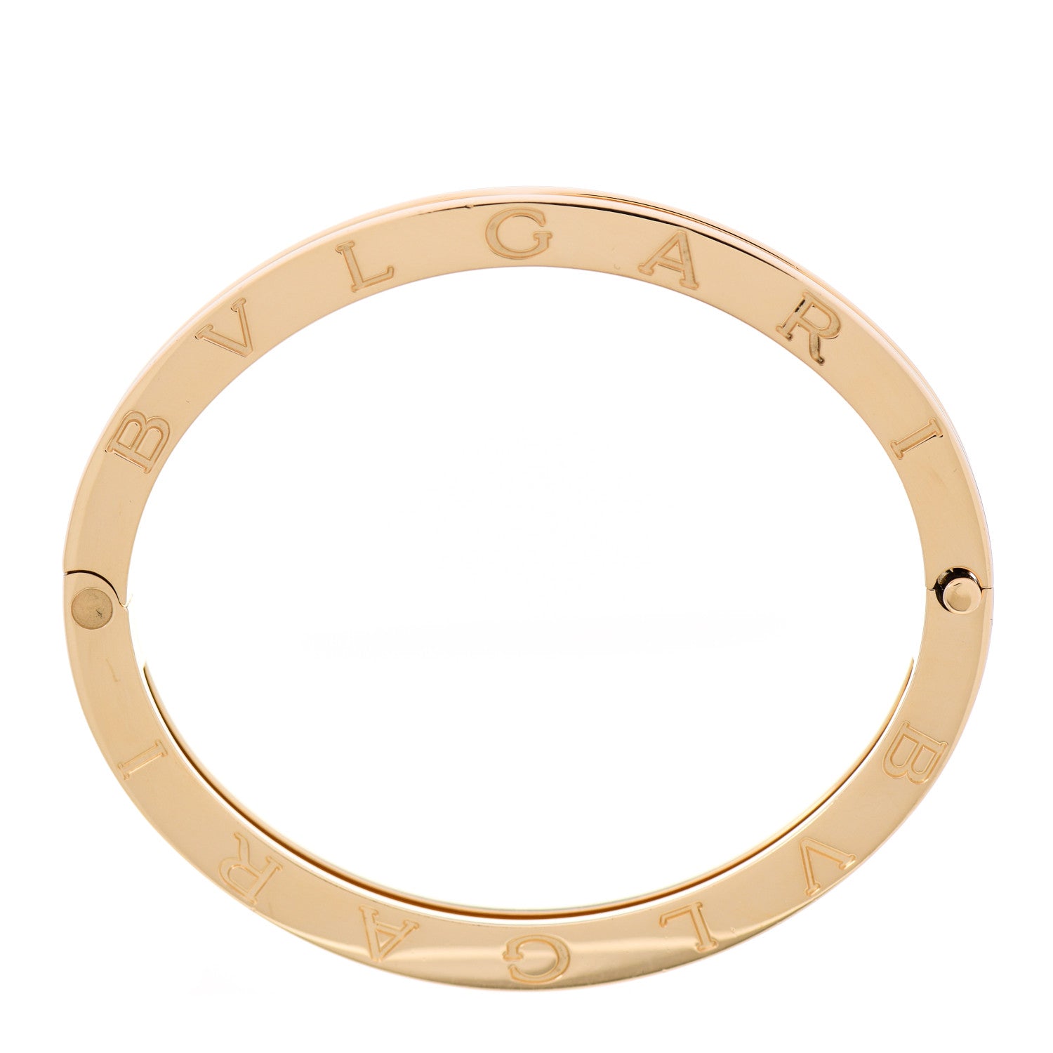 Bulgari 18K Yellow Gold B.Zero1 Bangle Bracelet M 3 of 4