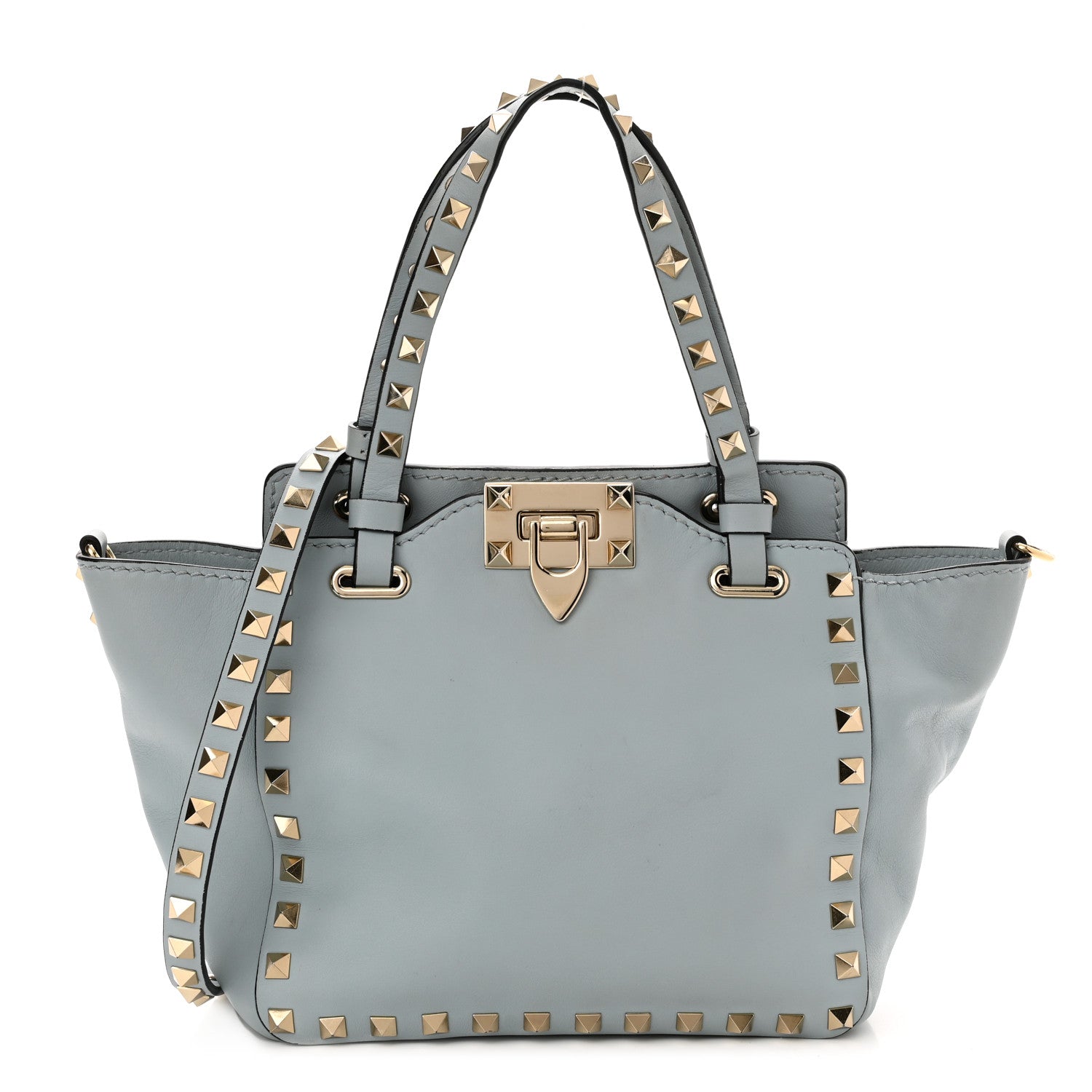 Valentino Garavani Vitello Mini Rockstud Tote Sky Sorbet 1 of 9