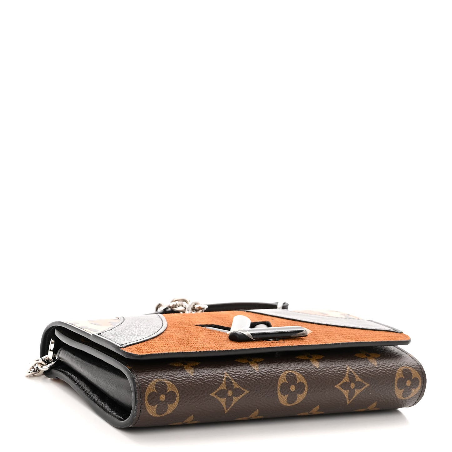 Calfskin Monogram Wild At Heart Twist Chain Wallet