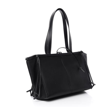 Loewe Calfskin Cushion Tote Black 3 of 9