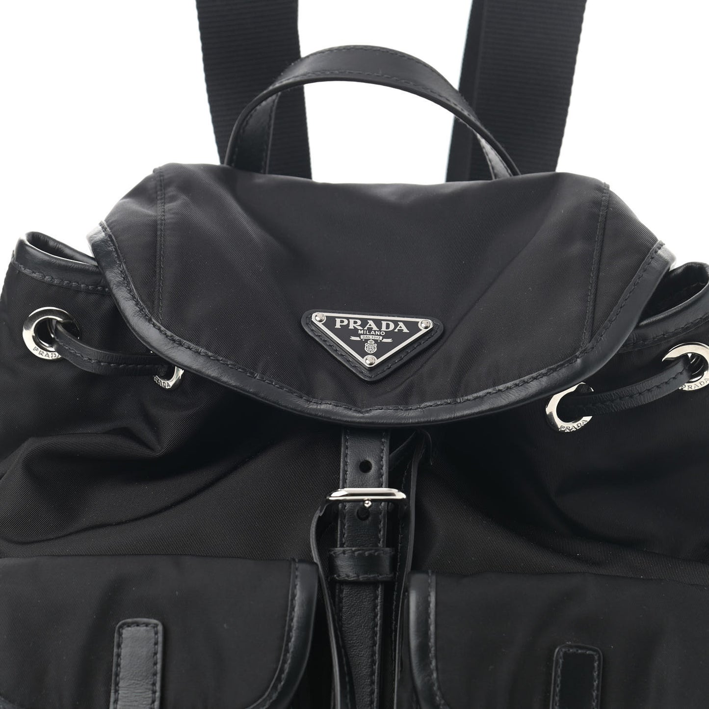 Tessuto Nylon Vitello Backpack Black