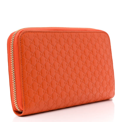 Gucci Microguccissima Zip Around Wallet Sun Orange 3 of 8