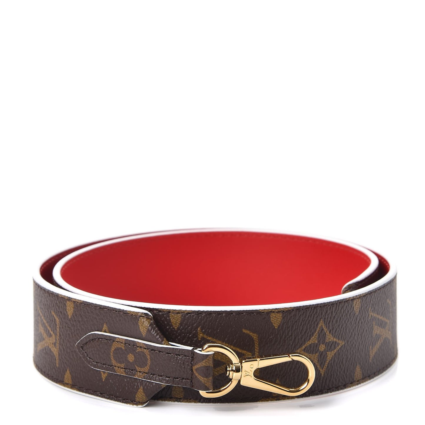 Monogram Bandouliere Shoulder Strap Red