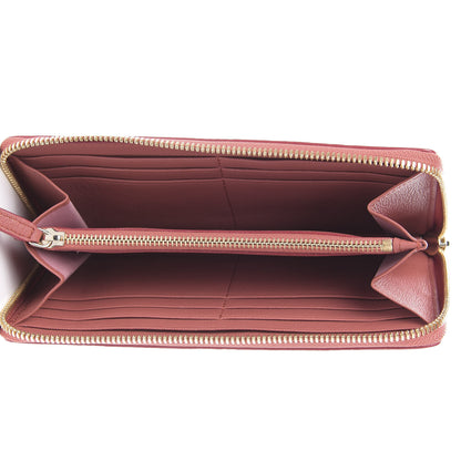 MCM Calfskin Ottomar Monogram Klara Zip Wallet Cocoa 5 of 7