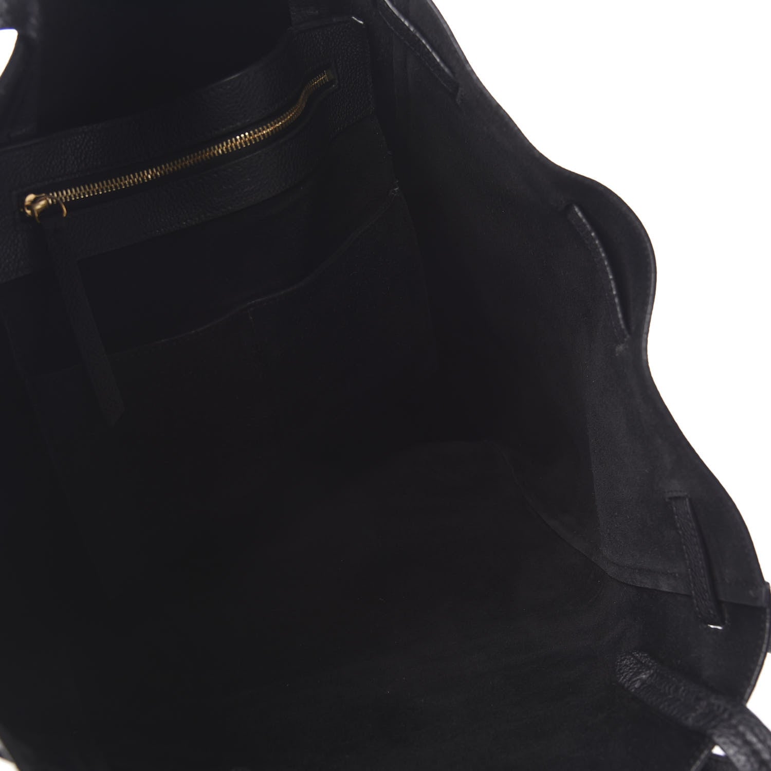 Celine Soft Grained Calfskin Medium Belt Cabas Phantom Black 5 of 9