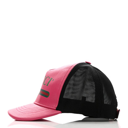 Gucci Grained Calfskin Logo Baseball Hat S Box Pink 4 of 10