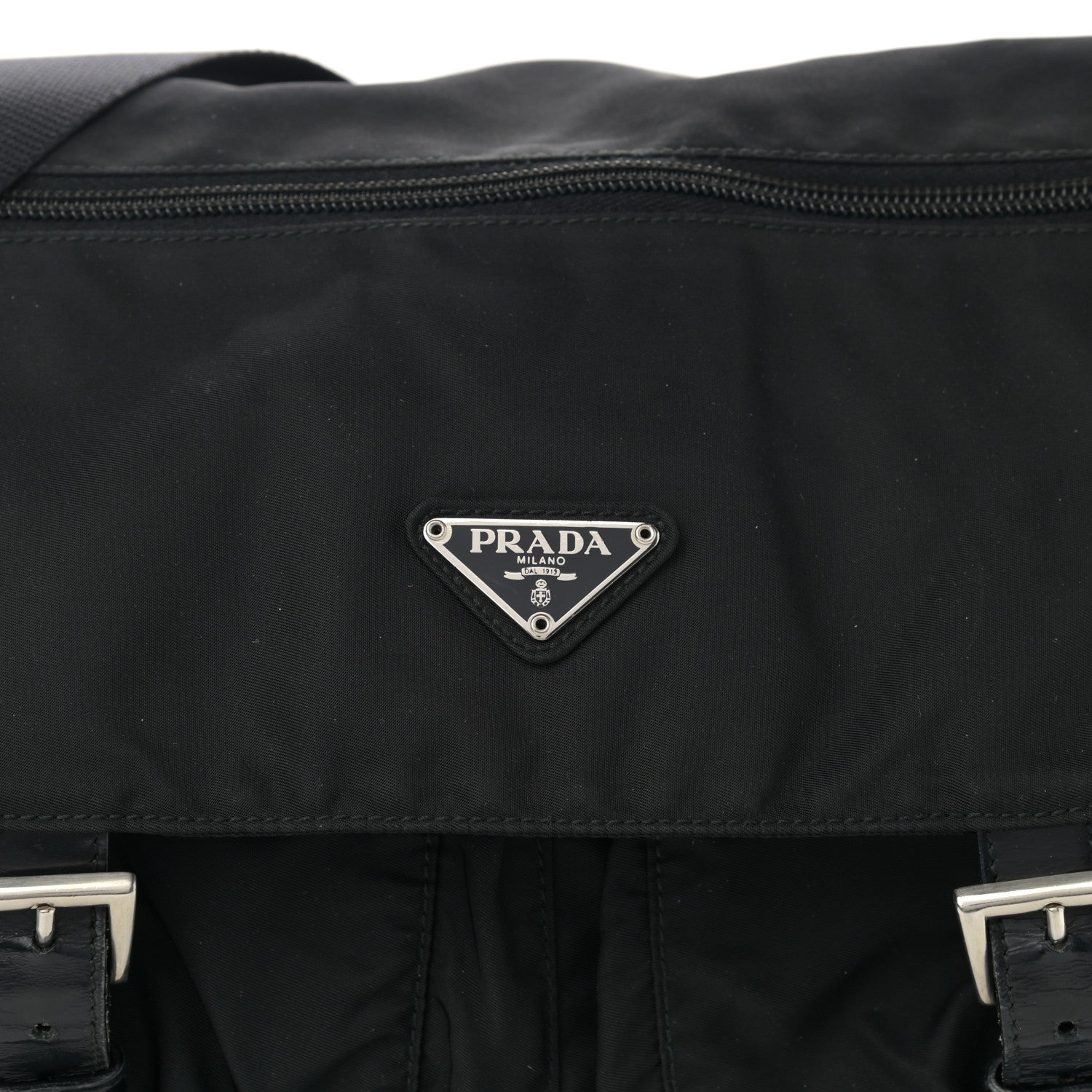 Prada Nylon Vela Messenger Bag Black 6 of 9