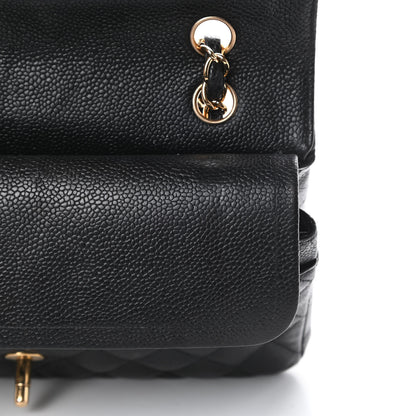 Chanel Caviar Quilted Medium Double Flap Black 13 of 16