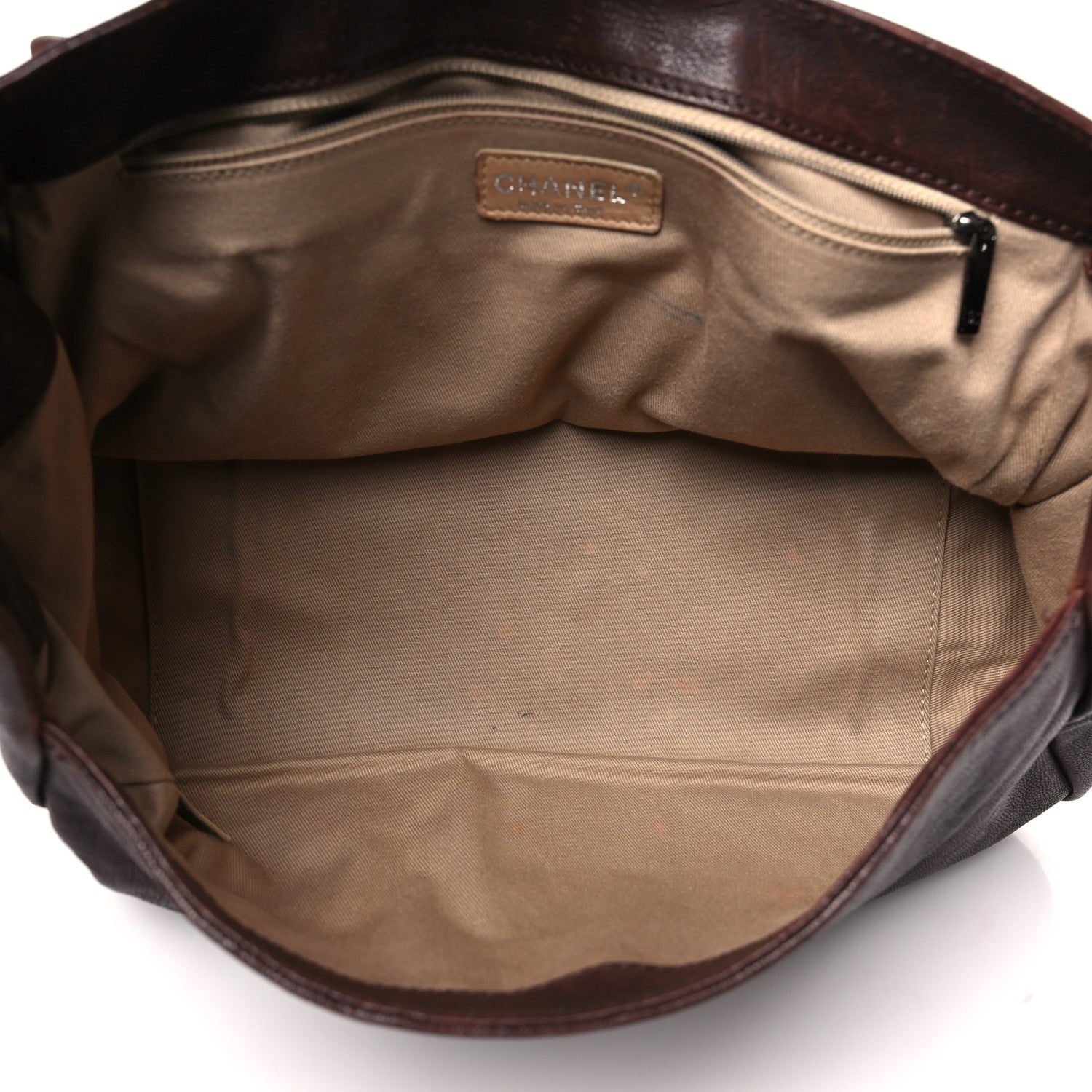 Chanel Calfskin Diamond Stitch Accordion Flap Brown 5 of 12