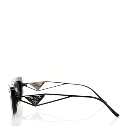 Prada Acetate Sunglasses SPR 14Y Black Slate Gray 3 of 8