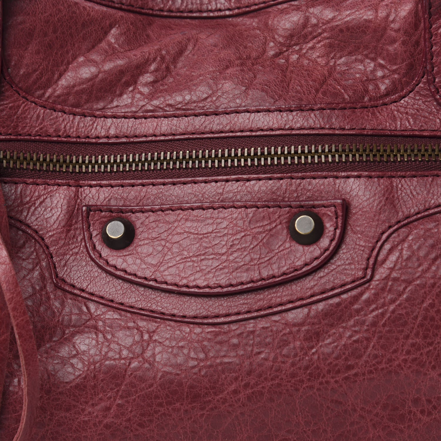 Balenciaga Agneau Classic Hardware City Cassis 9 of 10