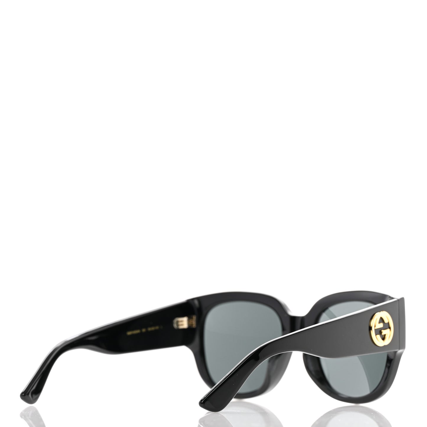 Acetate Square Frame Sunglasses GG0142SAN Black