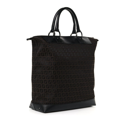 Fendi Zucchino Tote Dark Brown 3 of 13