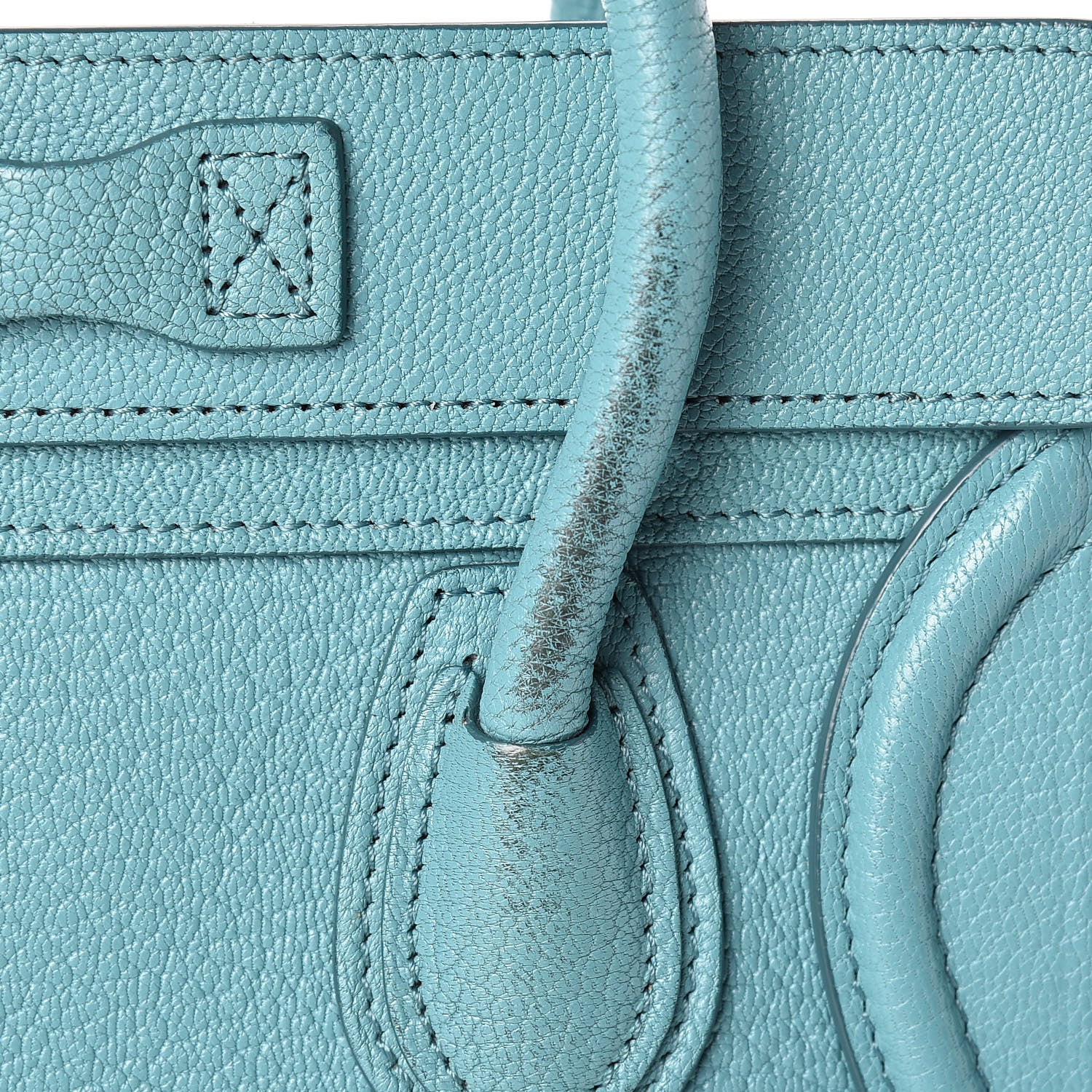 Celine Goatskin Nano Luggage Antarctic 14 of 14