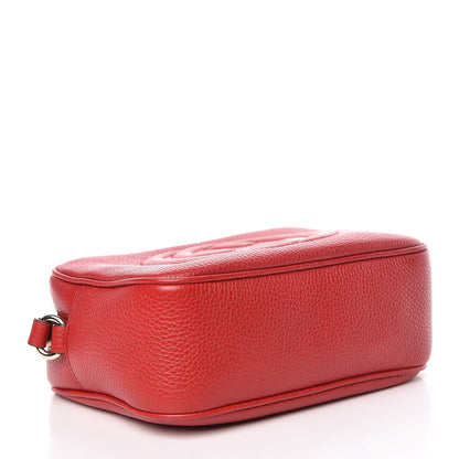 Gucci Pebbled Calfskin Small Soho Disco Bag Vibrant Red 4 of 11