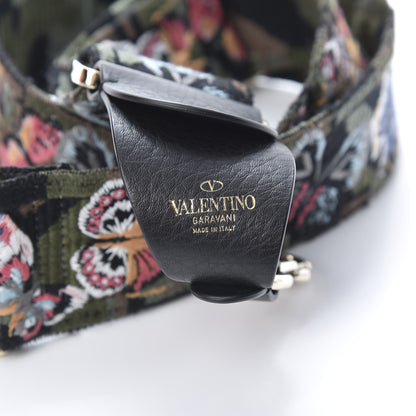 Valentino Garavani Canvas Camubutterfly Rockstud Guitar Strap Multicolor 3 of 4
