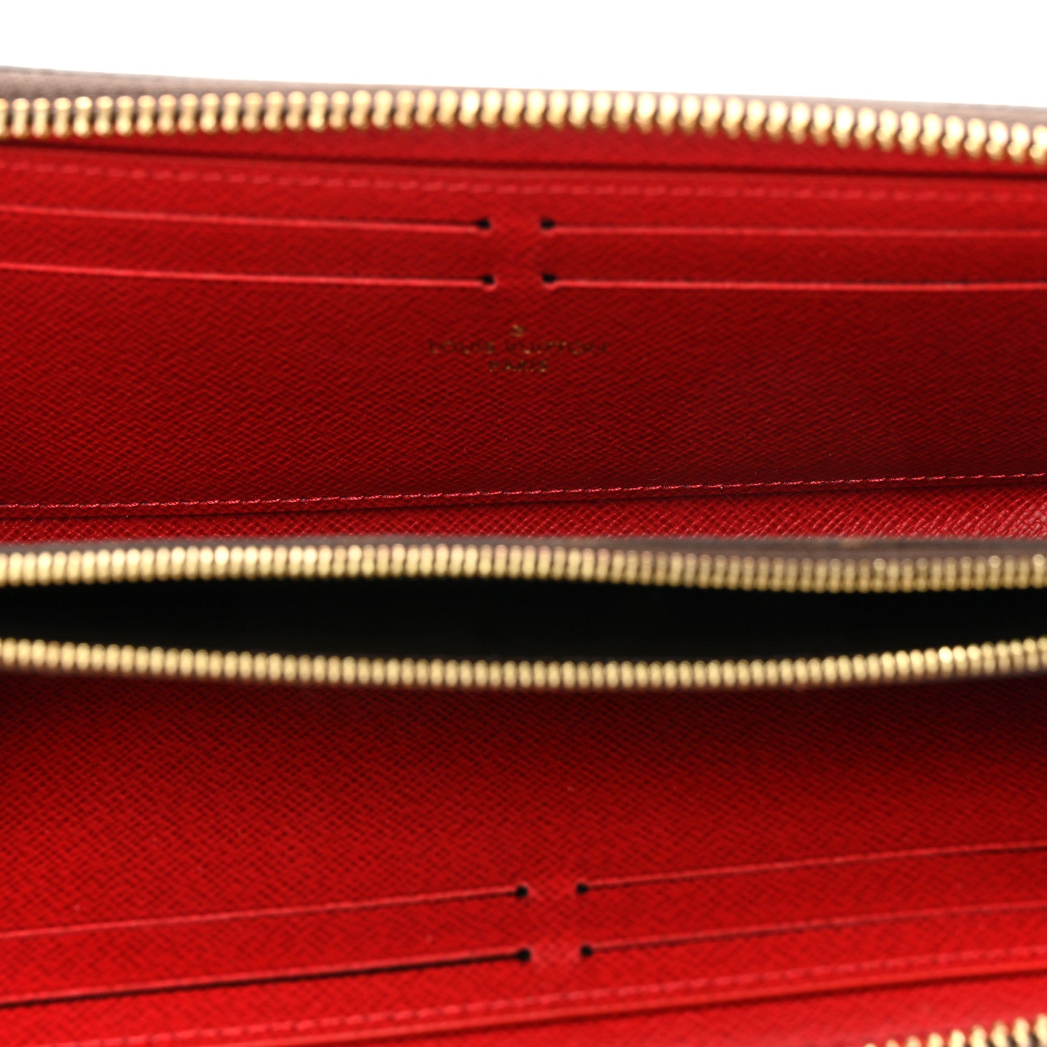 Louis Vuitton Damier Ebene Clemence Wallet Cherry 5 of 7