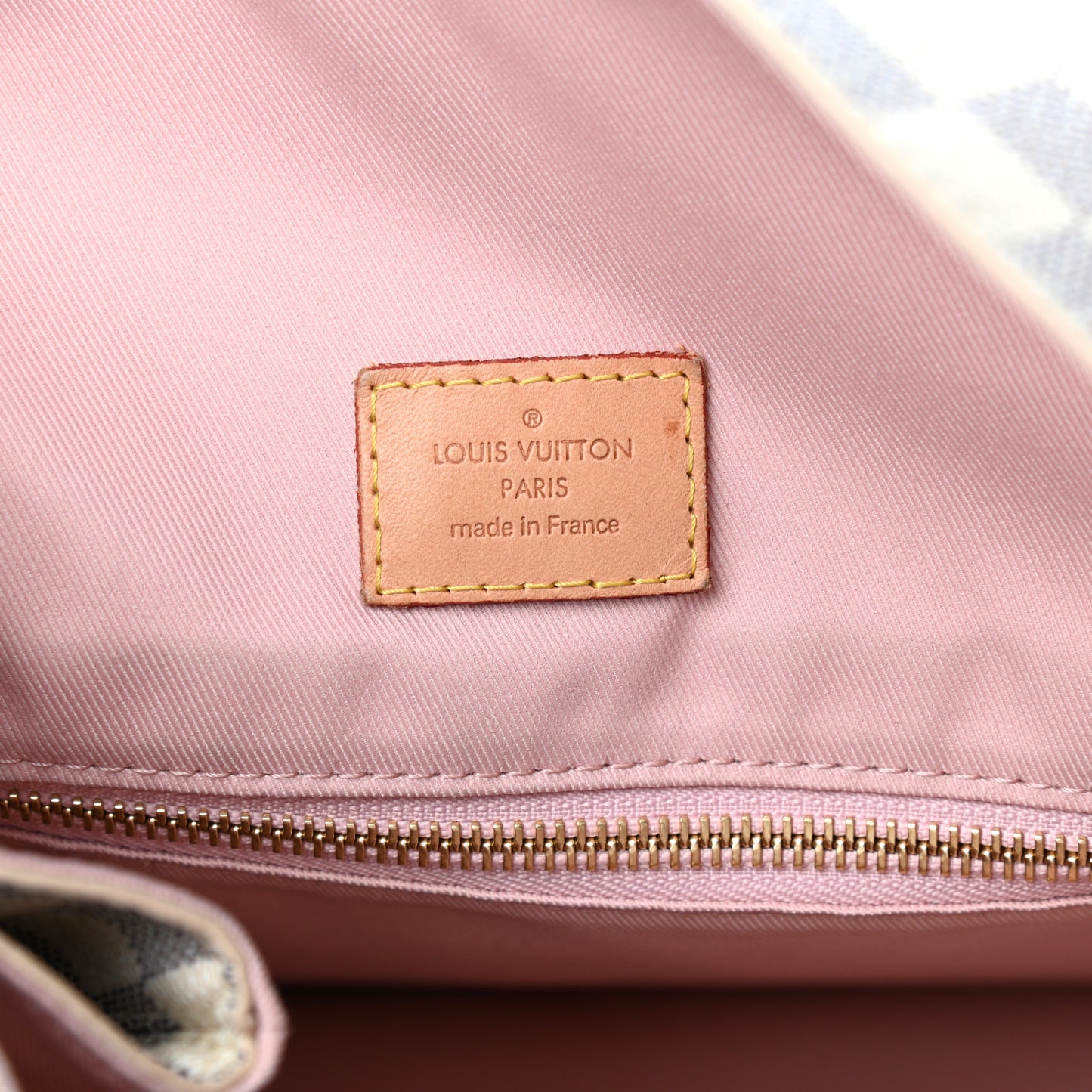 Damier Azur Graceful MM Rose Ballerine