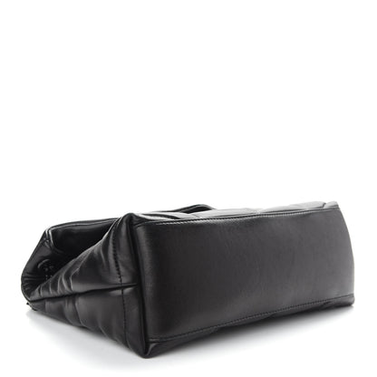 Saint Laurent Lambskin Quilted Small Loulou Puffer Monogram Chain Satchel Black 3 of 7
