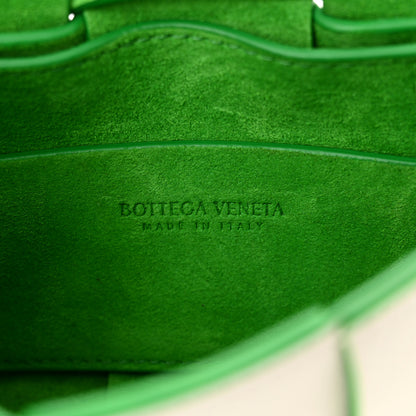 Bottega Veneta Buffalo Maxi Intrecciato Bicolor Extra Mini Cassette Crossbody Bag White Parakeet 6 of 9