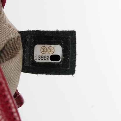 Chanel Caviar Half Moon Wallet On Chain WOC Dark Red 7 of 8