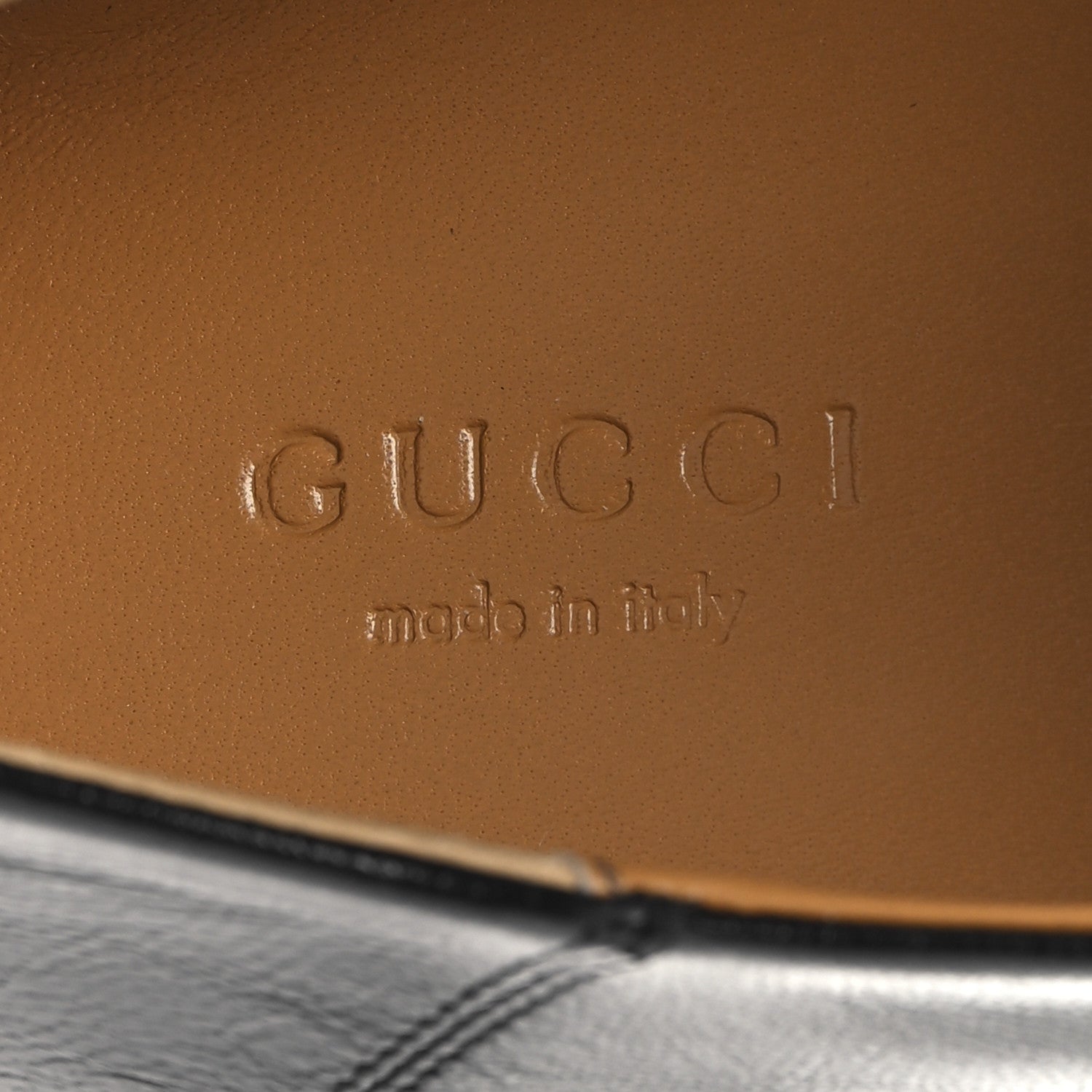 Gucci Goatskin Womens Horsebit Mid-Heel Loafers 38 Black 9 of 10