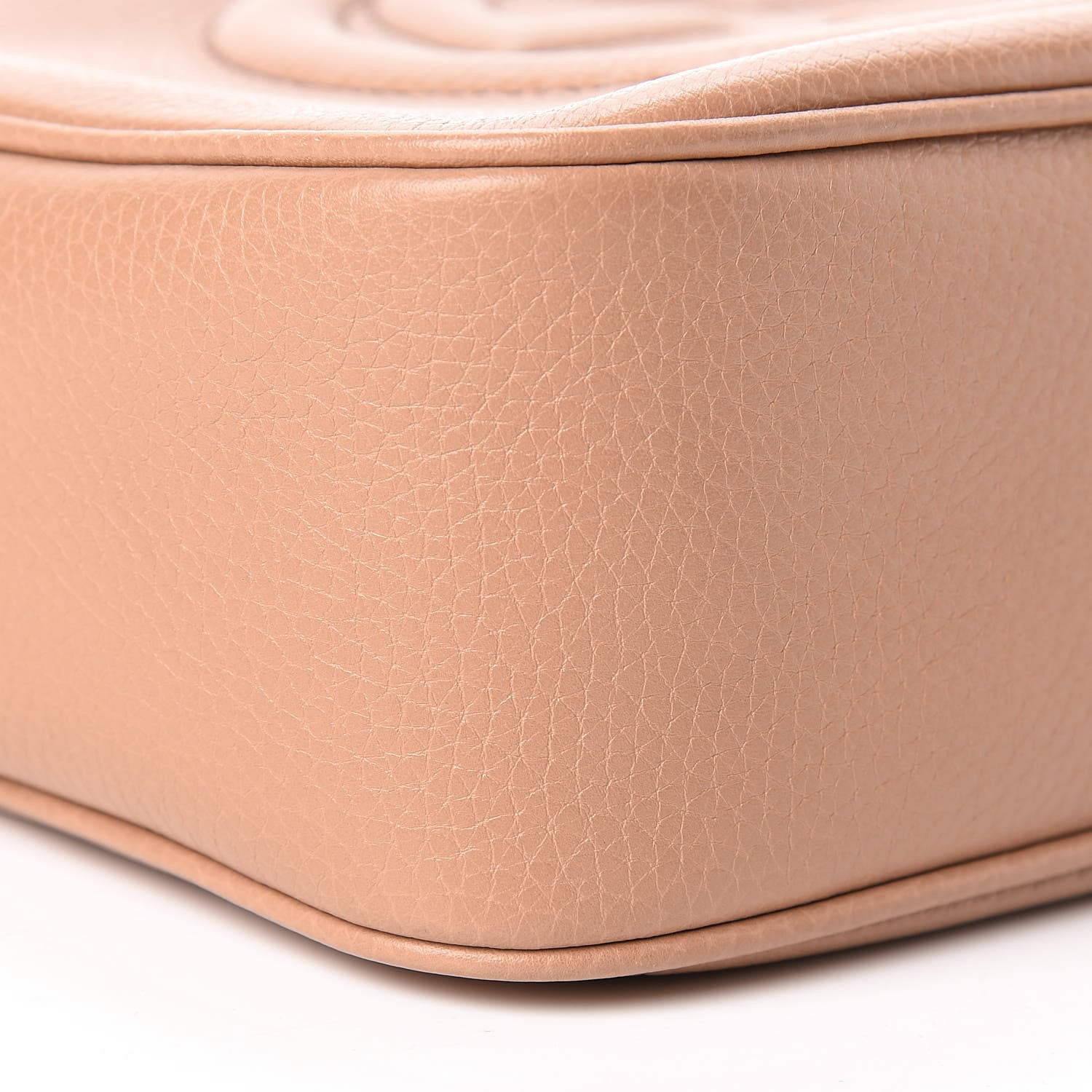 Gucci Pebbled Calfskin Small Soho Disco Bag Rose Beige 9 of 10