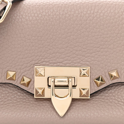 Valentino Garavani Pebbled Calfskin Mini Rockstud Crossbody Bag Poudre 7 of 9