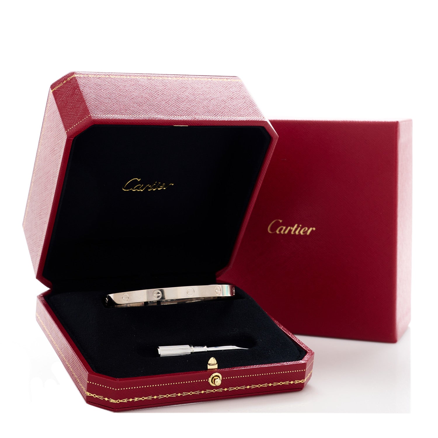 Cartier 18K White Gold LOVE Bracelet 20 6 of 6