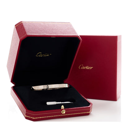 Cartier 18K White Gold LOVE Bracelet 20 6 of 6