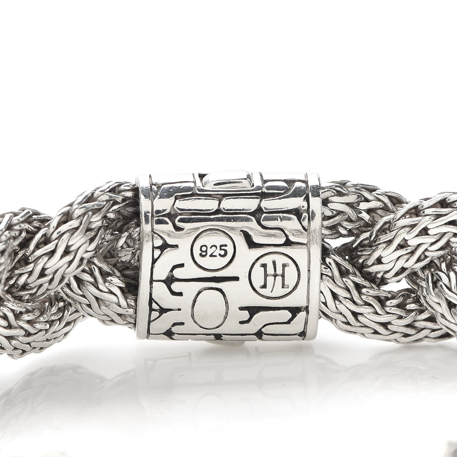 John Hardy Sterling Silver 14mm Braided Classic Chain Bracelet 4 of 5