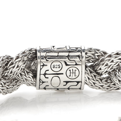 John Hardy Sterling Silver 14mm Braided Classic Chain Bracelet 4 of 5