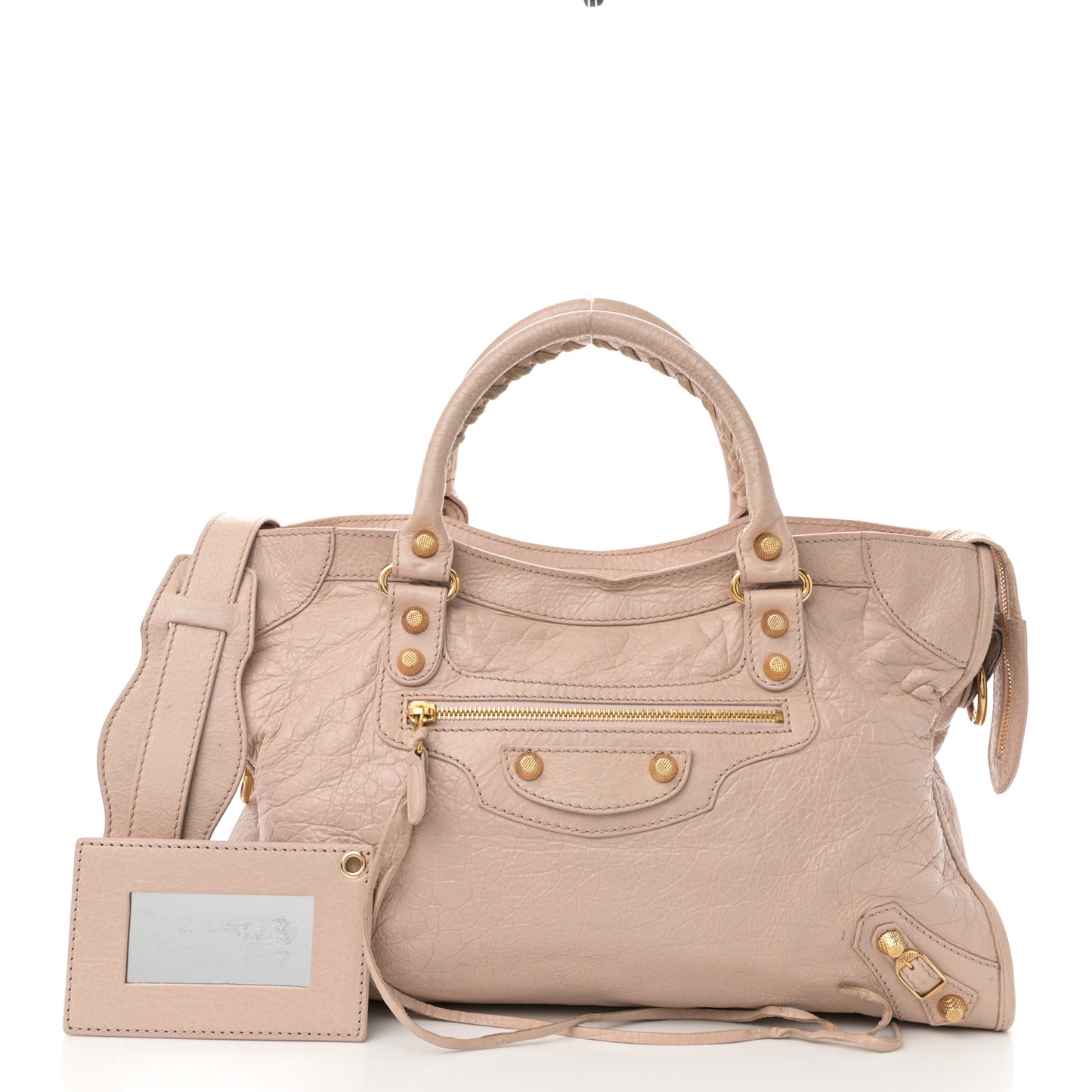 Agneau Giant 12 Gold Hardware City Rose Aubepine Rose Light