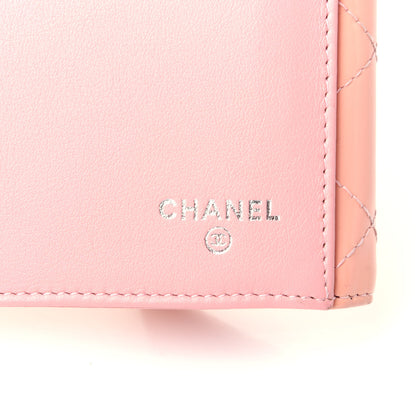 Chanel Patent Calfskin Quilted Flap Wallet Pink 6 of 14