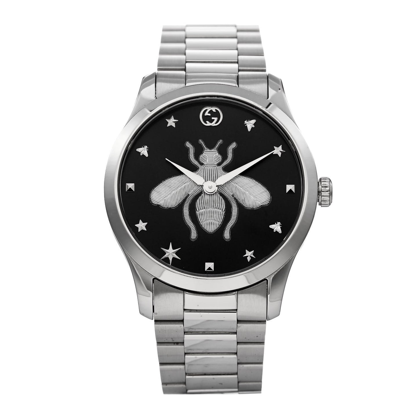 Stainless Steel 38mm G-Timeless Bee Quartz Watch Black
