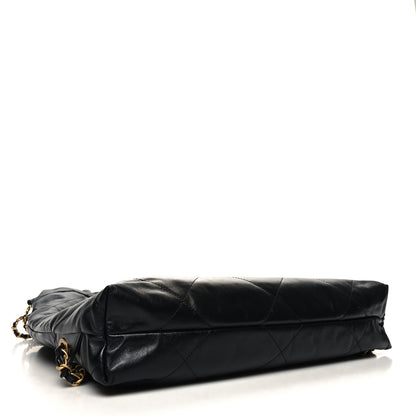 Chanel Shiny Calfskin Quilted Chanel 22 Backpack Black 4 of 10