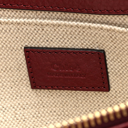 Chloe Grained Calfskin The 99 Shoulder Bag Brunet Brunet Red 6 of 10