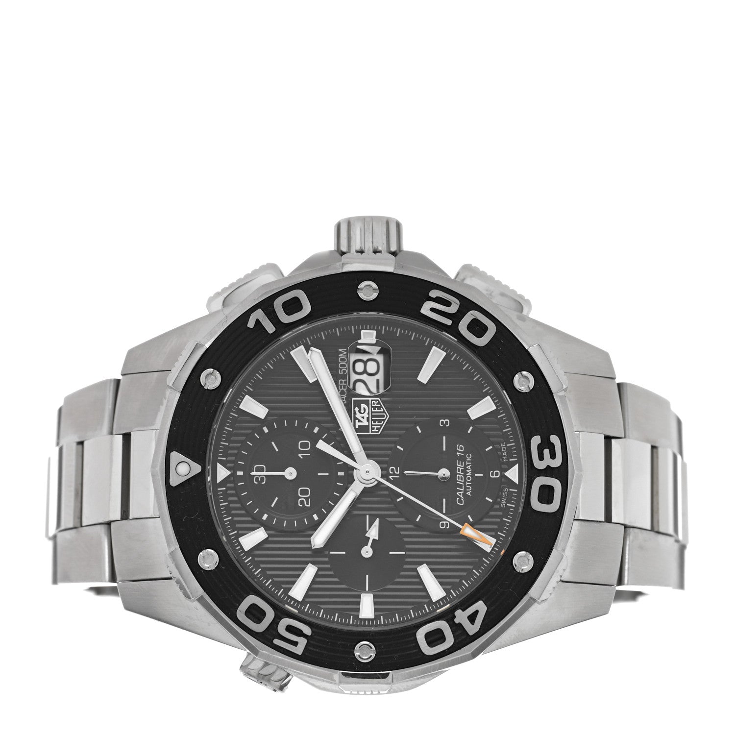 Tag Heuer Stainless Steel 44mm Aquaracer 300M Chronograph Automatic Watch Black CAJ2110 2 of 4