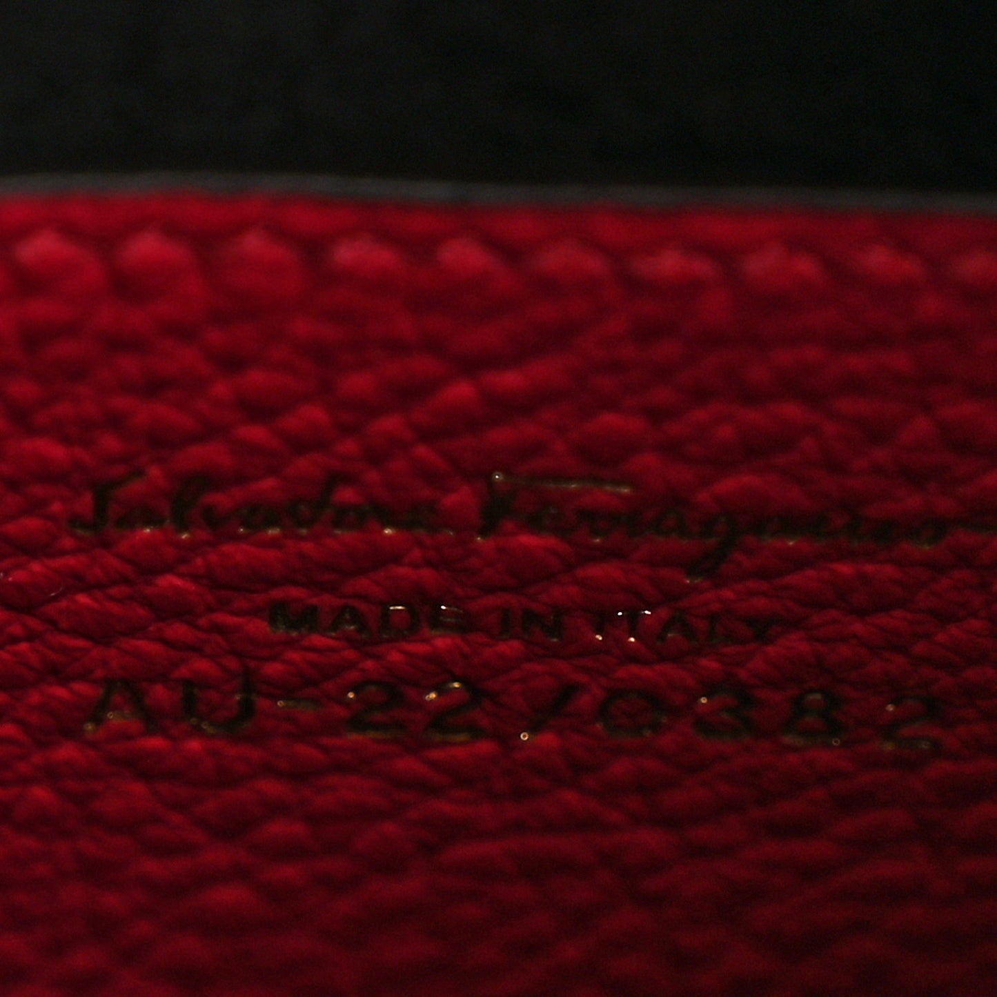 Grained Calfskin Mini Gancino Bucket Bag Red