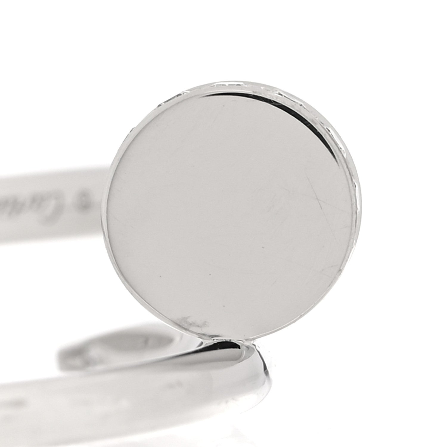Cartier 18K White Gold Diamond Small Juste Un Clou Ring 55 7.25 5 of 6