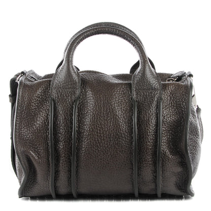 Alexander Wang Pebbled Lambskin Inside Out Rocco Gunpowder 1 of 10