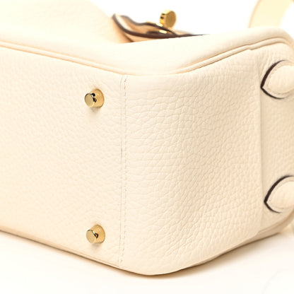 Hermes Taurillon Clemence Mini Lindy 20 Nata 8 of 12