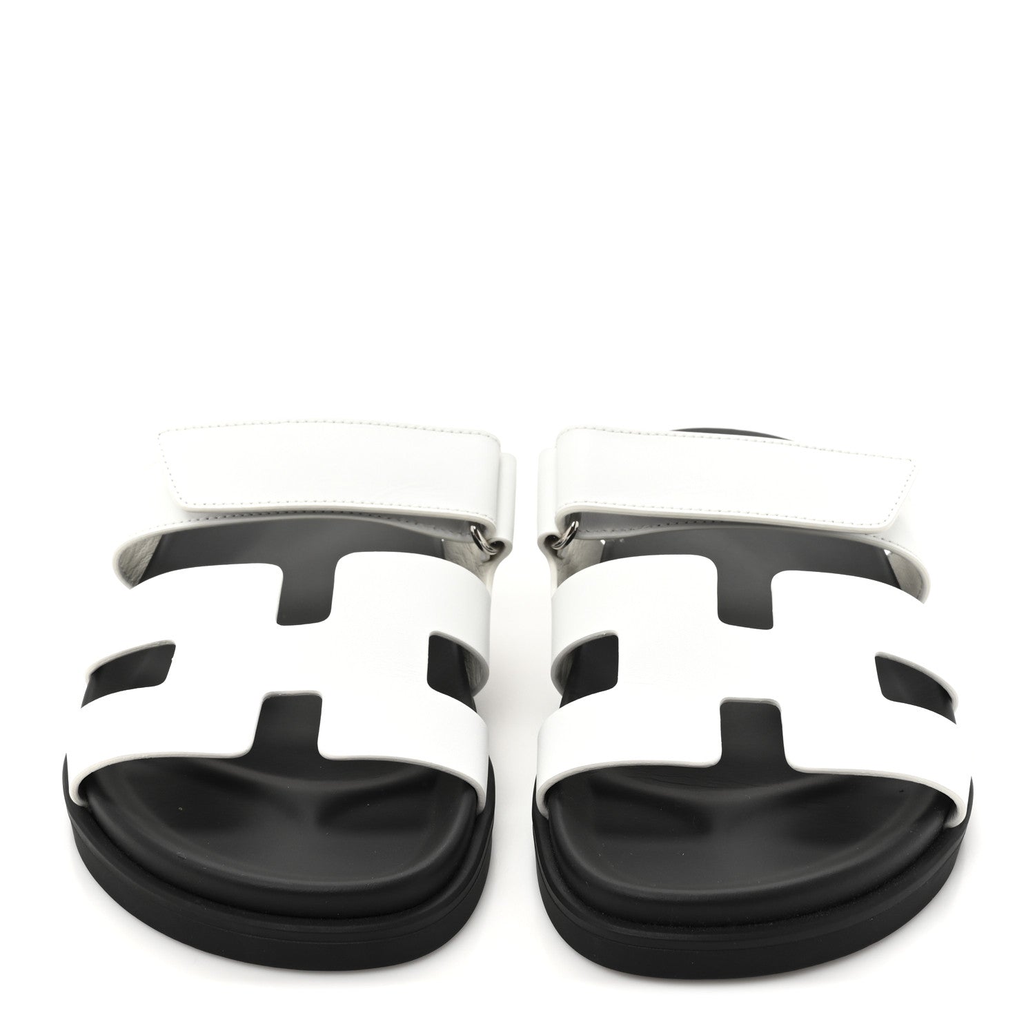 Hermes Calfskin Womens Chypre Sandals 36 White 3 of 10