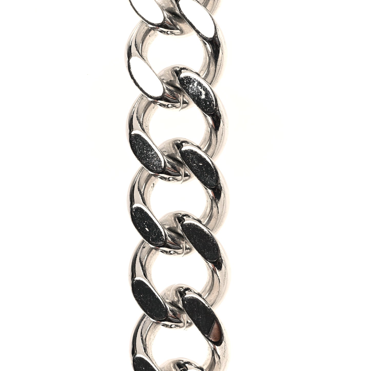 Metal Lock and Key Short Necklace Silver