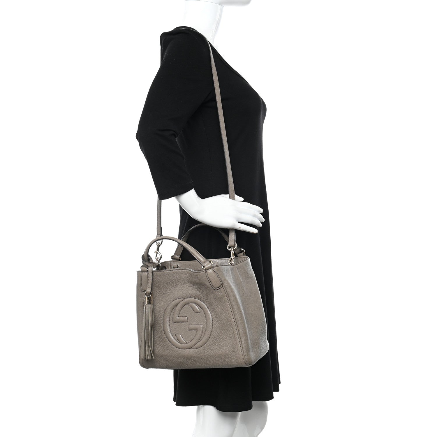 Gucci Cellarius Calfskin Small Soho Shoulder Bag New Fango 2 of 11