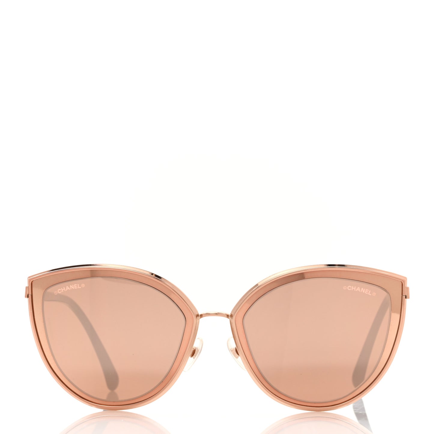 Metal Cat Eye Sunglasses 4222 Light Pink
