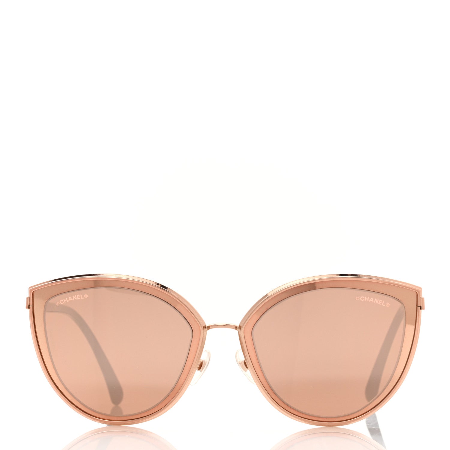 Chanel Metal Cat Eye Sunglasses 4222 Light Pink 2 of 8