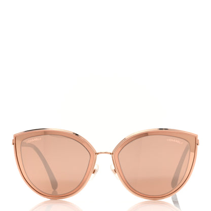 Chanel Metal Cat Eye Sunglasses 4222 Light Pink 2 of 8