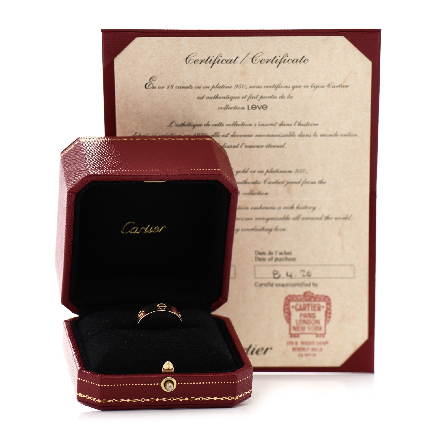 Cartier 18K Yellow Gold 5.5mm LOVE Ring 55 7.25 5 of 5
