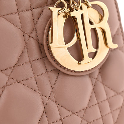 Christian Dior Lambskin Cannage Small My ABCDior Lady Dior Fard 11 of 12